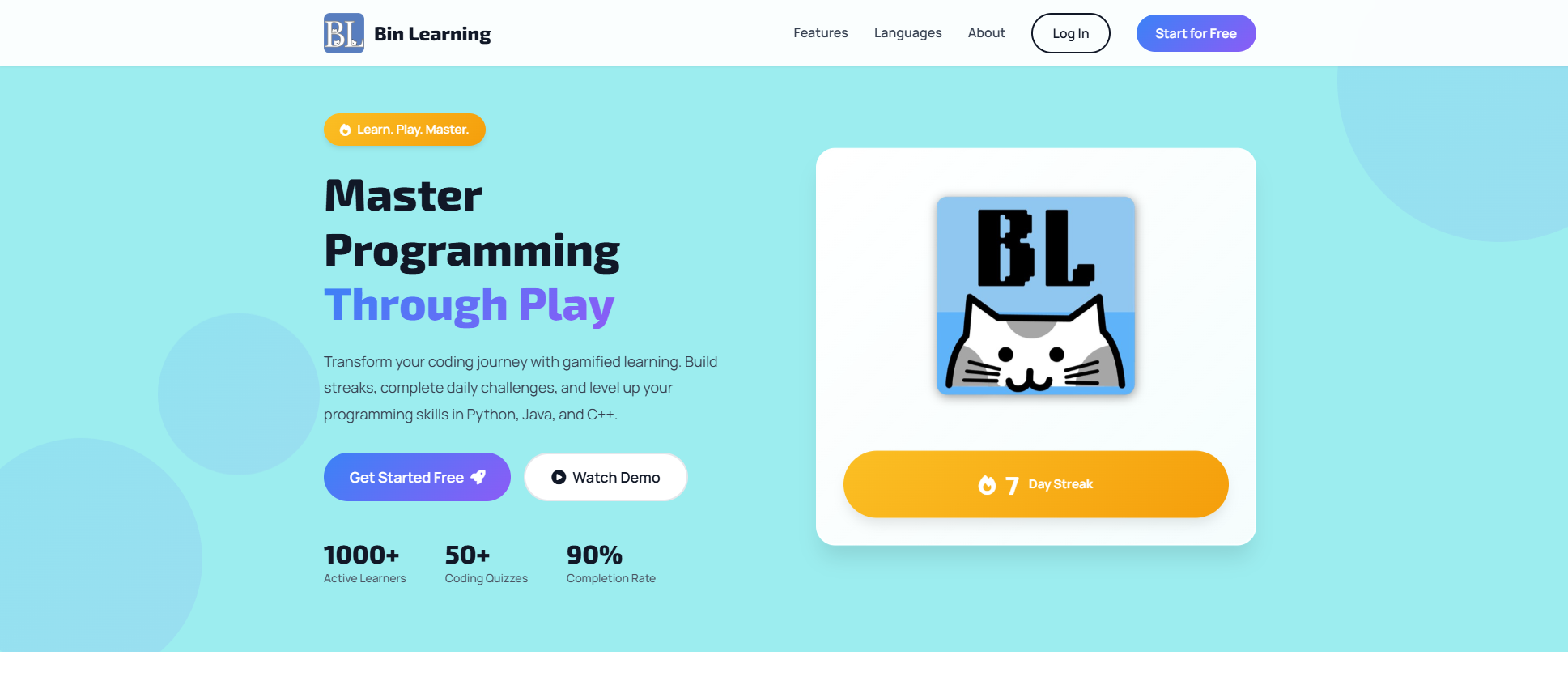 Bin Learning project preview